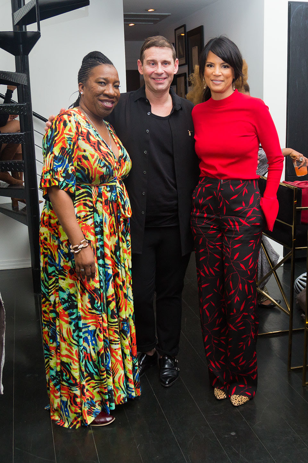 Tarana Burke, founder of the #MeToo movement; Derek Anderson, founder of Zirkova One + Together vodka; and Veronica Webb, editor of The Glow Up